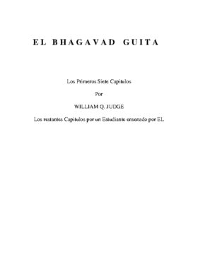 COMENTARIOS SOBRE EL BHAGAVAD GUITA