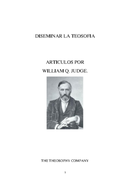 DISEMINAR LA TEOSOFIA